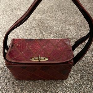 Vintage 1940/50’s Top Handle Snakeskin Handbag
